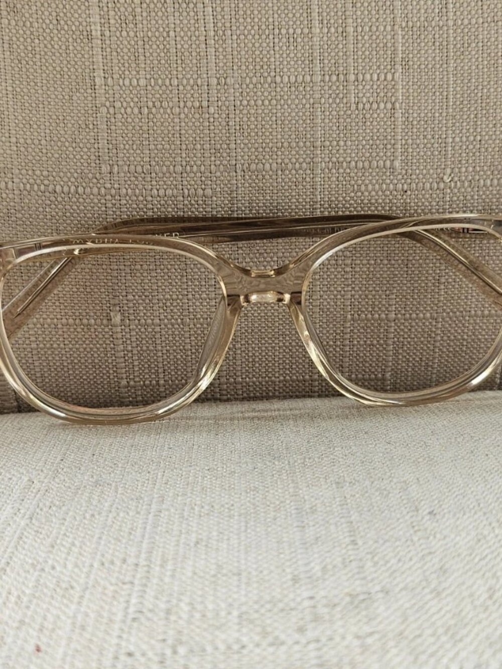 Warby Parker Women Eyeglasses Frame Tan Clear Eyeglasses LAUREL M 664 Glasses - Picture 2 of 11